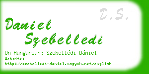 daniel szebelledi business card